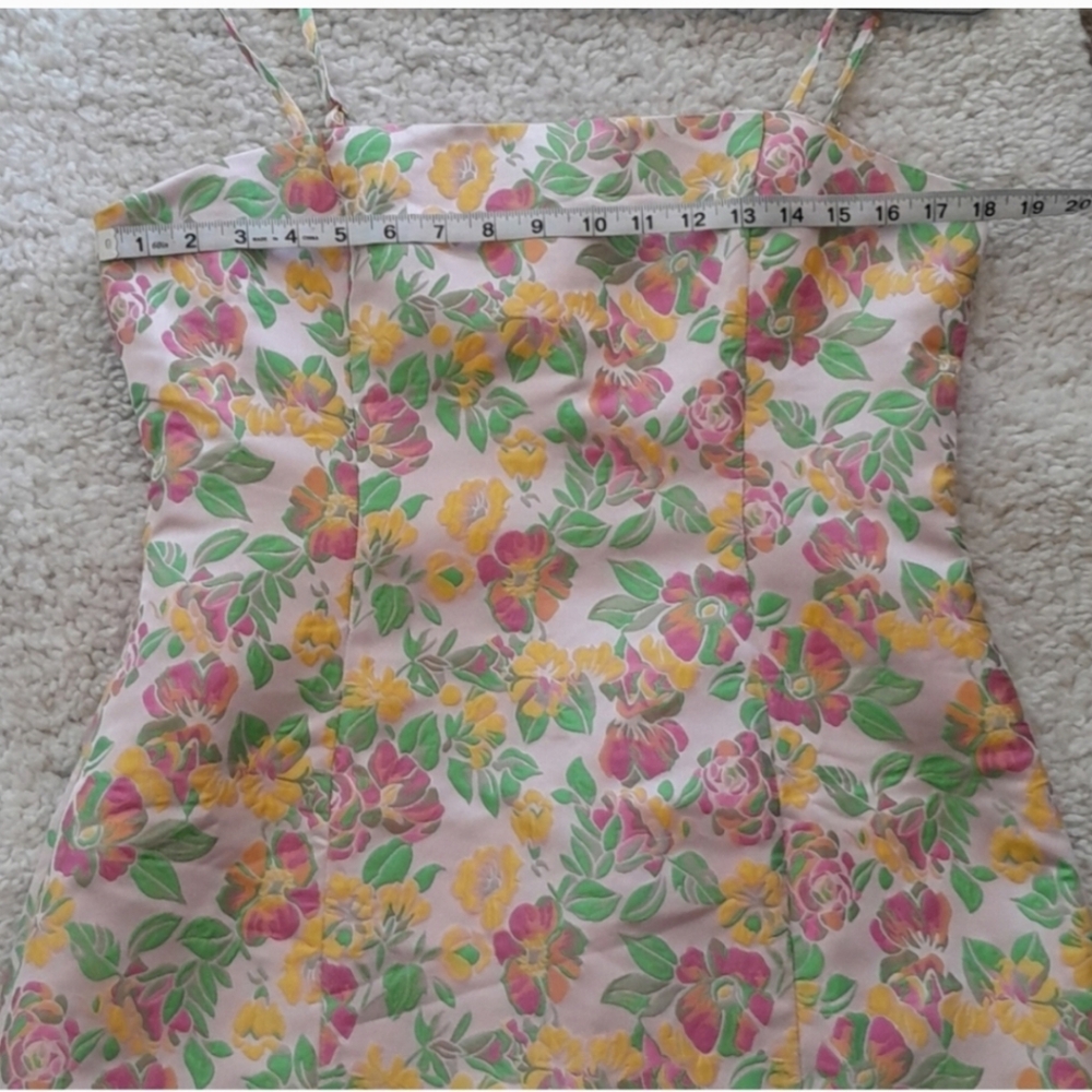 MAJORELLE PEARSON JACQUARD Mini Dress Size LARGE - Picture 8 of 11